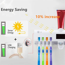 Load image into Gallery viewer, Rechargeable Solar led Automatic Toothbrush Sterilizer